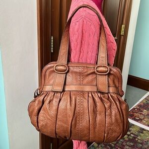 Cole Haan Shoulder bag  genuine leather  chestnut color  Slouchy & gorgeous EUC